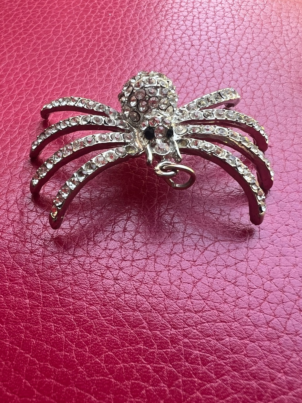 🕷️ Sparkly Rhinestone Spider Pendant Halloween 🎃